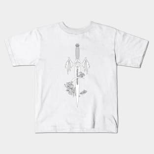 SJM Crescent City + ACOTAR Sword Art Kids T-Shirt